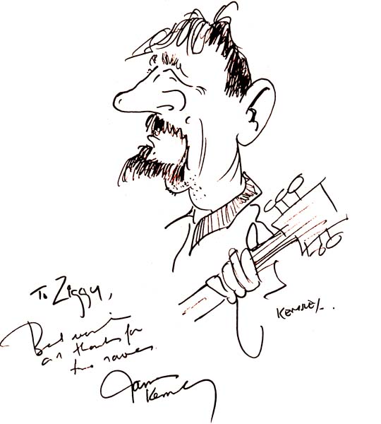 Cartoon of Ziggy by James Kemsley